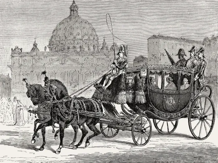Framed Print : Pope Pius IX traveling to the Basilica of Santa Maria del Popolo Framed Print : Pope Pius IX traveling to the Basilica of Santa Maria del Popolo