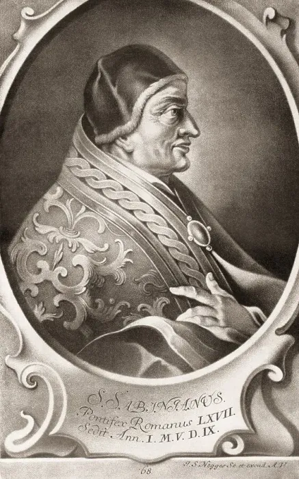 Framed Print : Pope Sabinian, was Pope from 13 September 604 to his death in 606 Framed Print : Pope Sabinian, was Pope from 13 September 604 to his death in 606