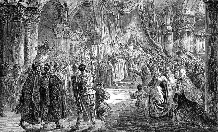 Framed Print : Pope Saint Leo III crowning Charlemagne Imperator Romanorum Framed Print : Pope Saint Leo III crowning Charlemagne Imperator Romanorum