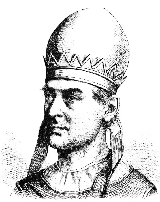 Framed Print : Pope Vigilius, Pope from 537 to his death in 555