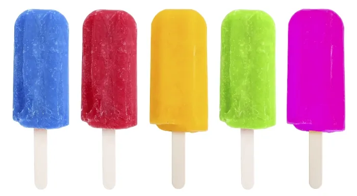 Framed Print : Popsicle water ice collection summer isolated cutout against a white background