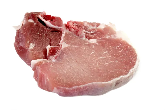 Framed Print : Pork chop on a light background Raw Pork Chop isolated on white Background Framed Print : Pork chop on a light background Raw Pork Chop isolated on white Background