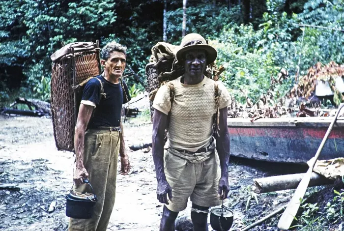 Framed Print : Pork Knockers freelance gold and silver prospectors, Guyana, West Indies, South America, 1960 1961, then colony of British Guiana, South America