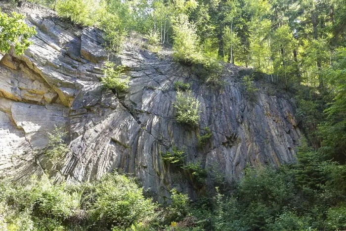 Framed Print : Porphyrfaecher natural monument