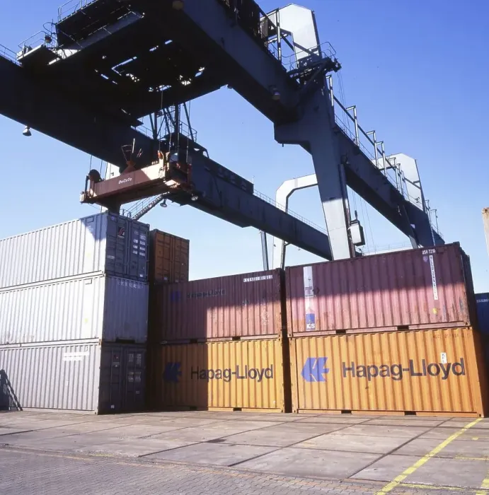 Framed Print : The port of Duisburg, here on 24 Framed Print : The port of Duisburg, here on 24