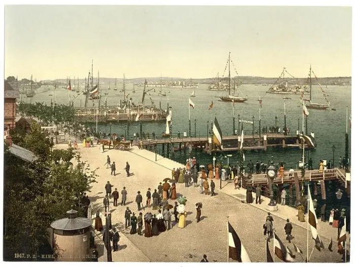 Framed Print : The Port of Kiel, Schleswig-Holstein