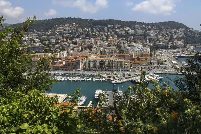 Framed Print : Port, Nice, Cote d'Azur, France
