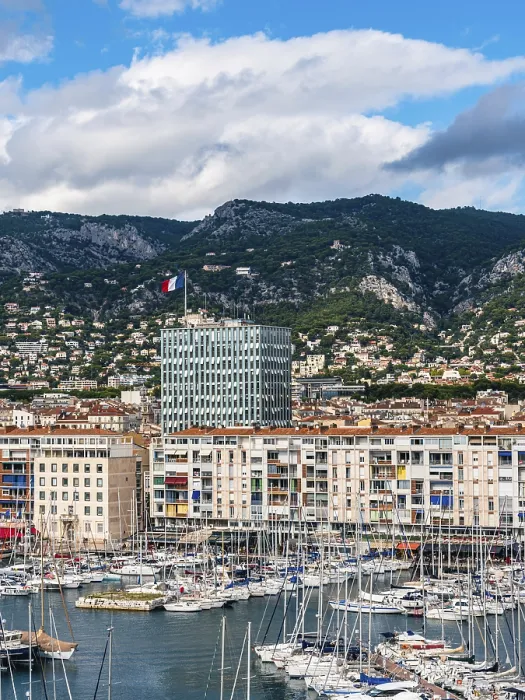 Framed Print : Port of Toulon, Mediterranean Sea, France
