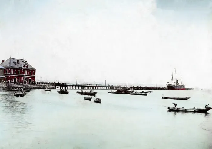 Framed Print : Port of Yokohama, Japan, Asia