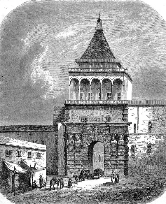 Framed Print : Porta Nuova in Palermo in 1880