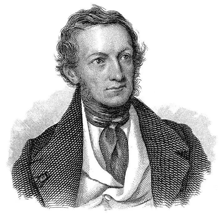 Framed Print : Portait of Johann Ludwig Deinhardstein