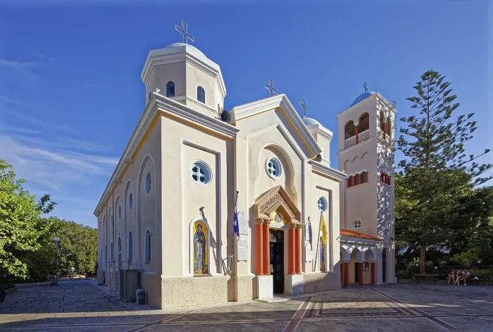 Framed Print : Portal, Basilica of Agia Paraskevi