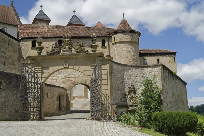 Framed Print : Portal of Comburg Castle, Benedictine monastery Framed Print : Portal of Comburg Castle, Benedictine monastery