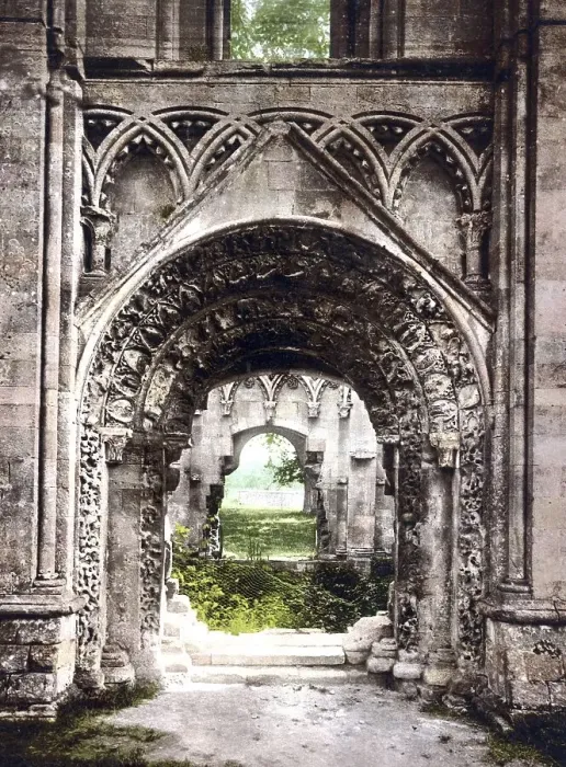 Framed Print : Portal of St Joseph's Chapel at the Glastonbury Abbey Framed Print : Portal of St Joseph's Chapel at the Glastonbury Abbey