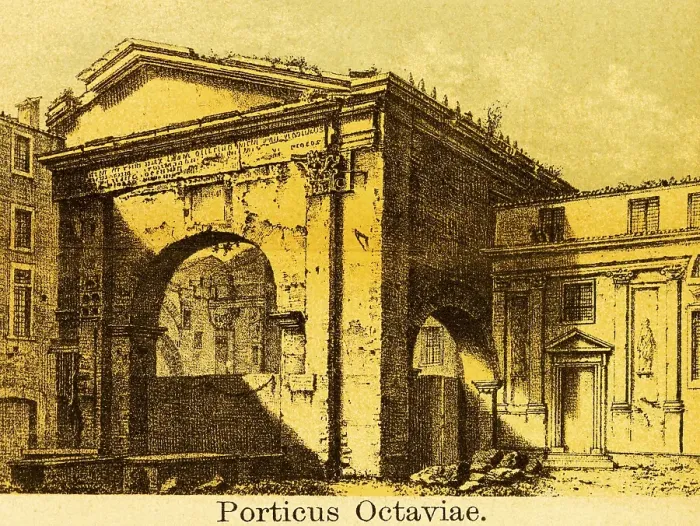 Framed Print : Porticus Octaviae or Portico d'Ottavia