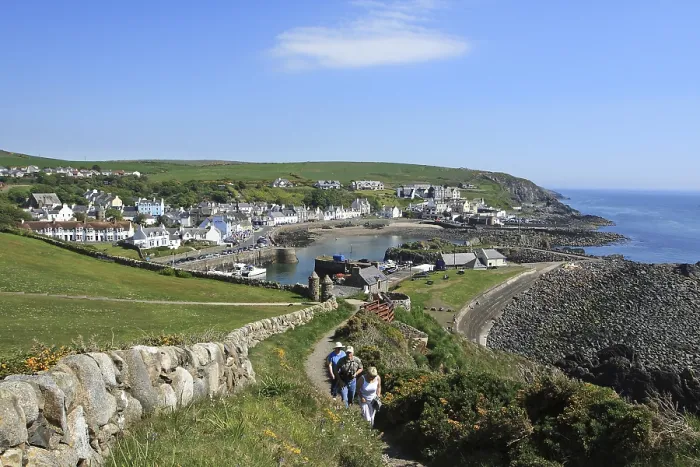 Framed Print : Portpatrick is the starting point for The Southern Upland Way Framed Print : Portpatrick is the starting point for The Southern Upland Way