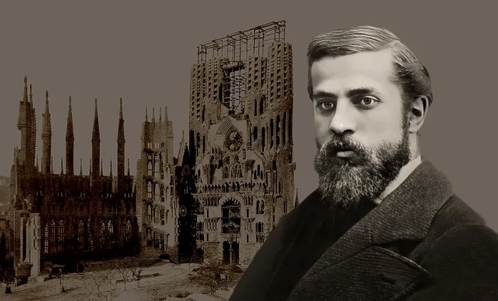 Framed Print : Portrait of Antoni Gaudi i Cornet