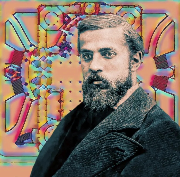 Framed Print : Portrait of Antoni Gaudi i Cornet Framed Print : Portrait of Antoni Gaudi i Cornet