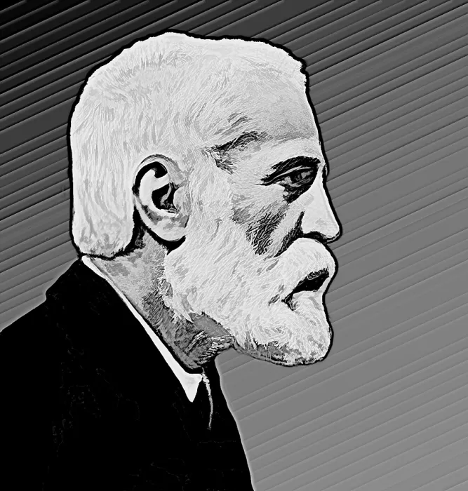 Framed Print : Portrait of Antoni Gaudi i Cornet