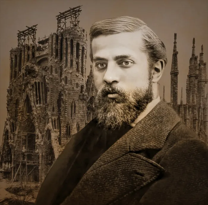 Framed Print : Portrait of Antoni Gaudi i Cornet
