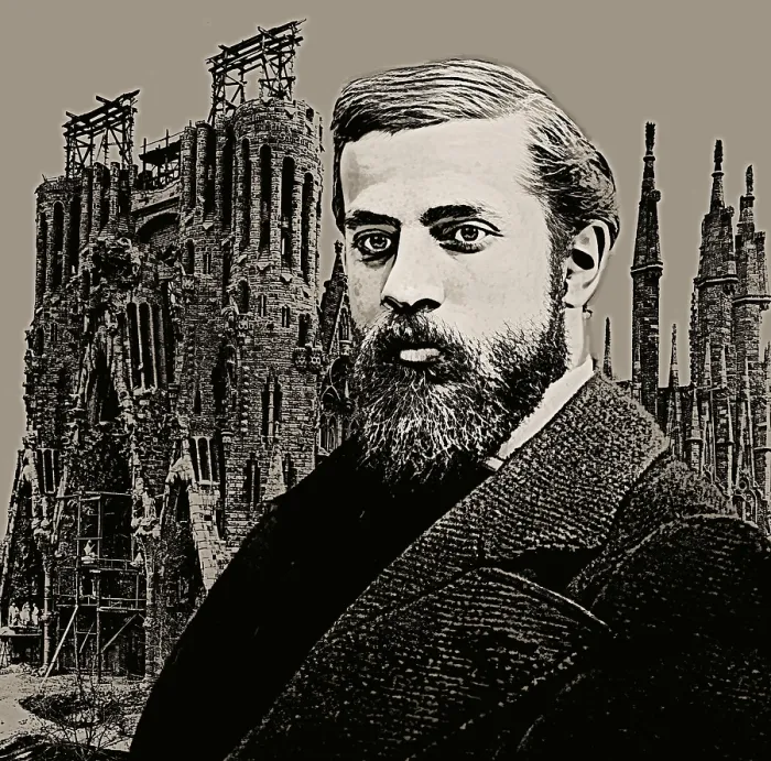 Framed Print : Portrait of Antoni Gaudi i Cornet Framed Print : Portrait of Antoni Gaudi i Cornet