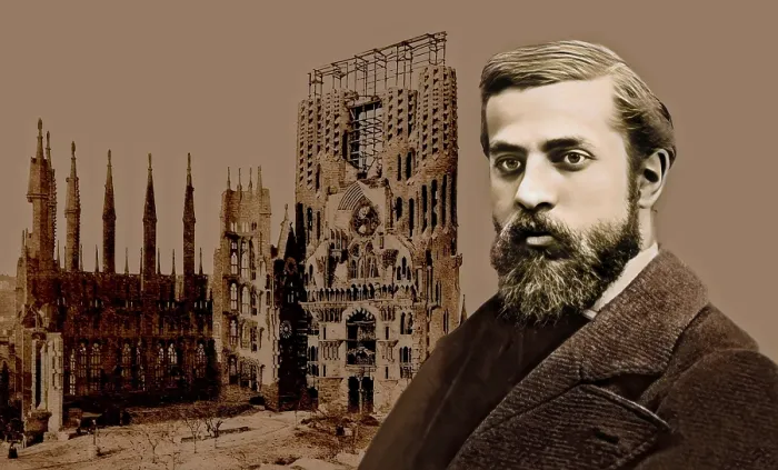 Framed Print : Portrait of Antoni Gaudi i Cornet Framed Print : Portrait of Antoni Gaudi i Cornet