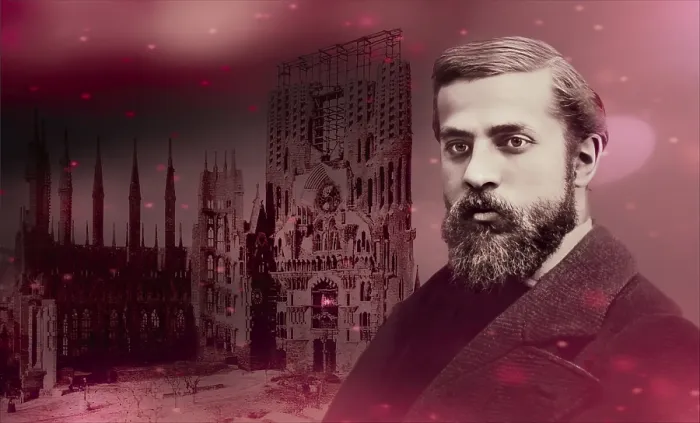 Framed Print : Portrait of Antoni Gaudi i Cornet