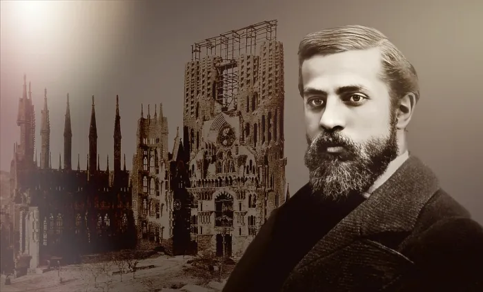 Framed Print : Portrait of Antoni Gaudi i Cornet