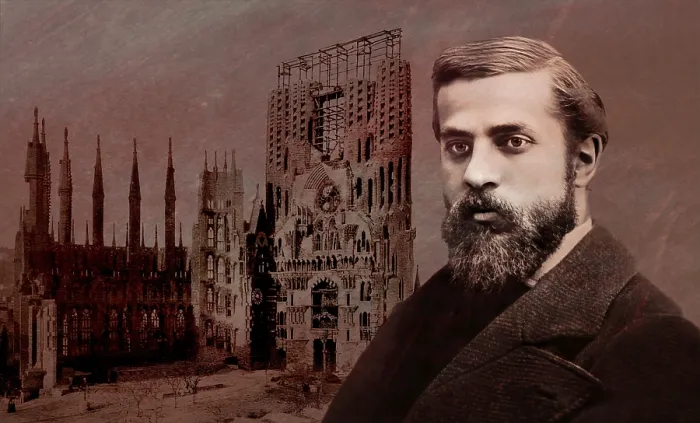 Framed Print : Portrait of Antoni Gaudi i Cornet