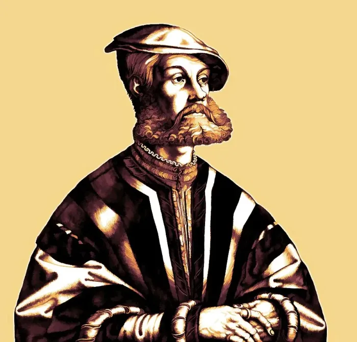 Framed Print : Portrait of Bernhard Knipperdolling, c