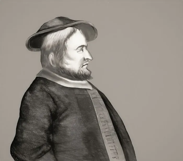 Framed Print : Portrait of Bernhard Krechting