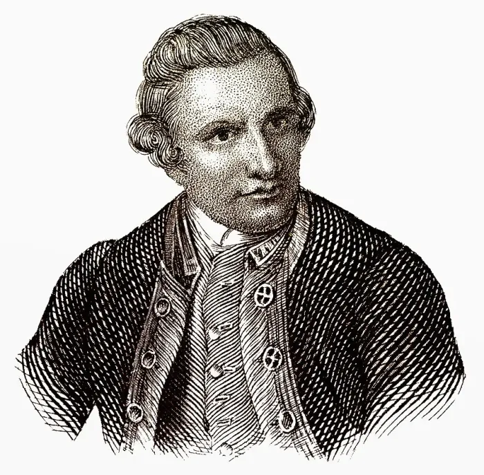 Framed Print : Portrait of Captain James Cook