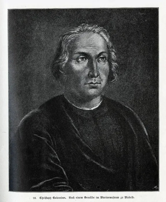 Framed Print : Portrait of Christopher Columbus