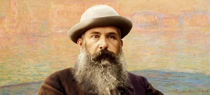 Framed Print : Portrait of Claude Monet, 1840 - 1926