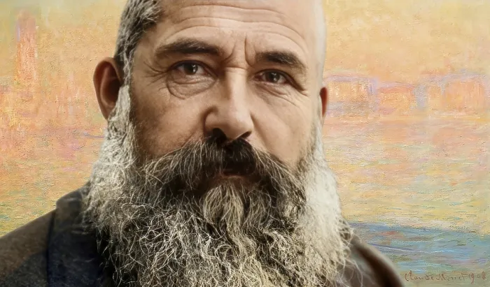 Framed Print : Portrait of Claude Monet, 1840 - 1926