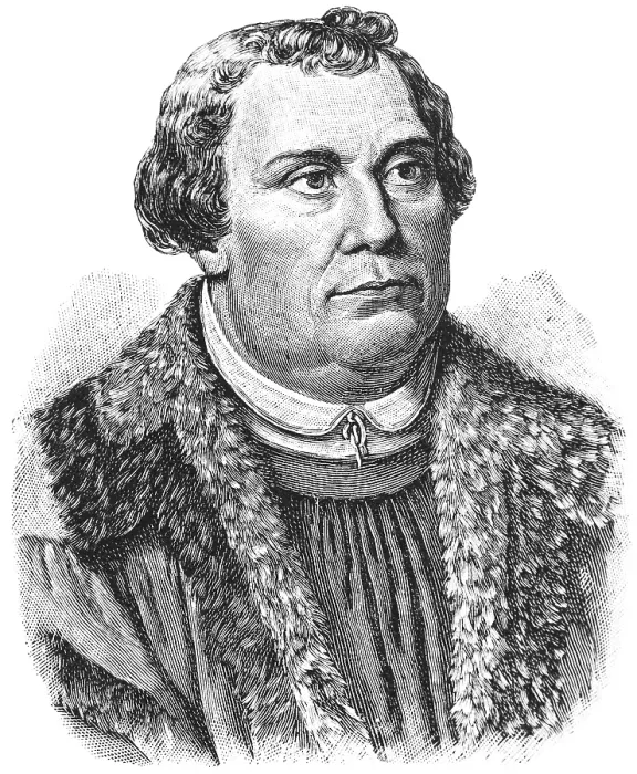 Framed Print : Portrait of Dr Martin Luther (1483 Eisleben)