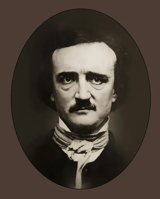 Framed Print : Portrait of Edgar Allan Poe, 1809 - 1849 Framed Print : Portrait of Edgar Allan Poe, 1809 - 1849