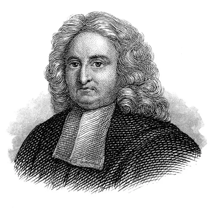 Framed Print : Portrait of Edmond Halley, 1656 - 1742