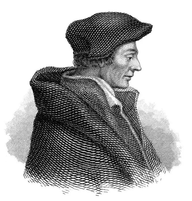 Framed Print : Portrait of Erasmus Desiderius von Rotterdam