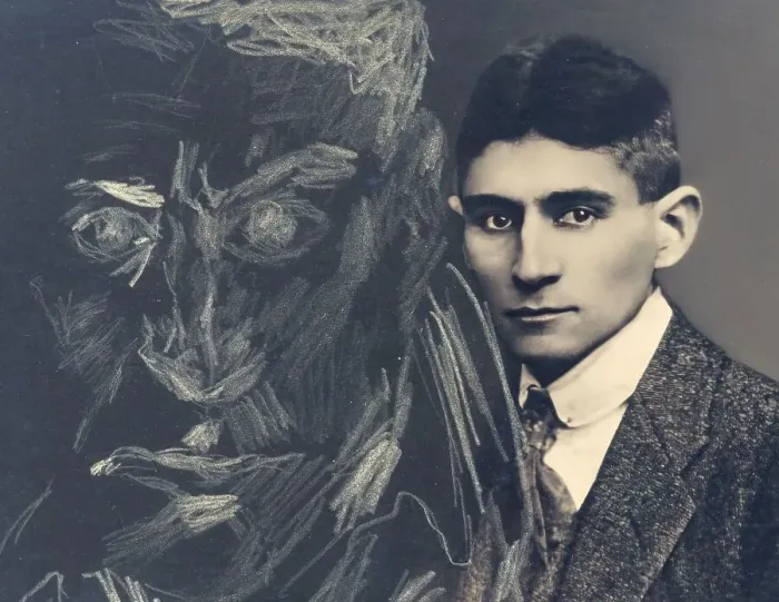 Framed Print : Portrait of Franz Kafka, 1883 - 1924