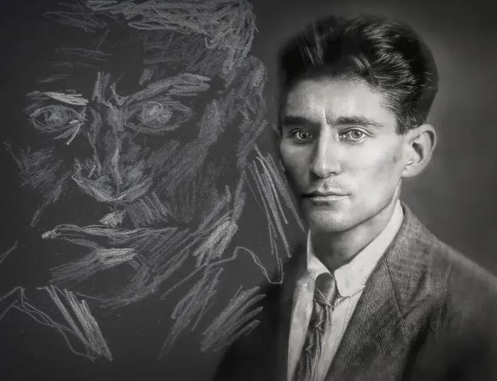 Framed Print : Portrait of Franz Kafka, 1883 - 1924