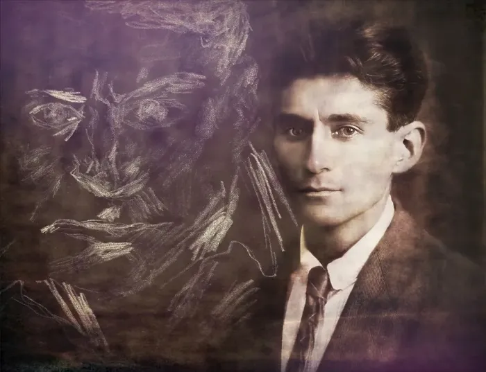 Framed Print : Portrait of Franz Kafka, 1883 - 1924