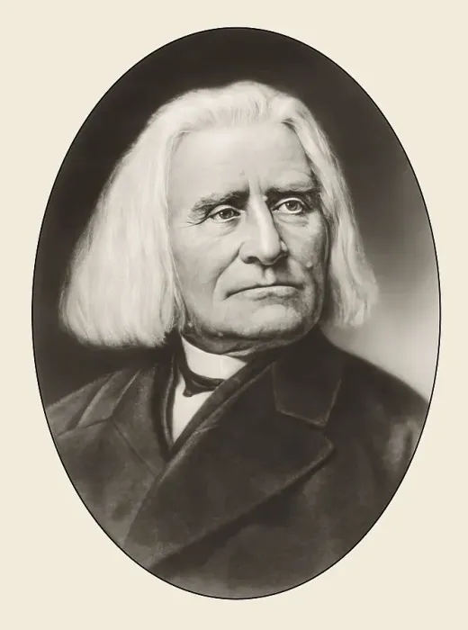 Framed Print : Portrait of Franz Liszt, 1811-1886