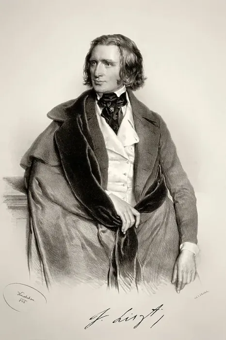 Framed Print : Portrait of Franz Liszt, 1811-1886