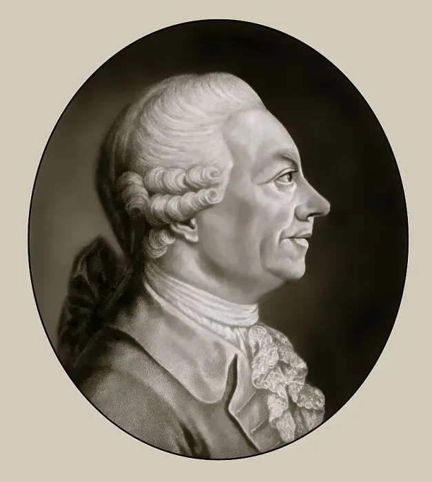 Framed Print : Portrait of Friedrich Gottlieb Klopstock
