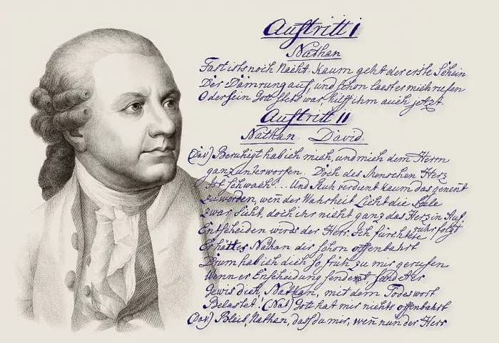 Framed Print : Portrait of Friedrich Gottlieb Klopstock