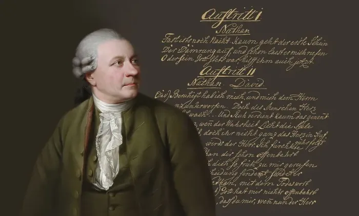 Framed Print : Portrait of Friedrich Gottlieb Klopstock