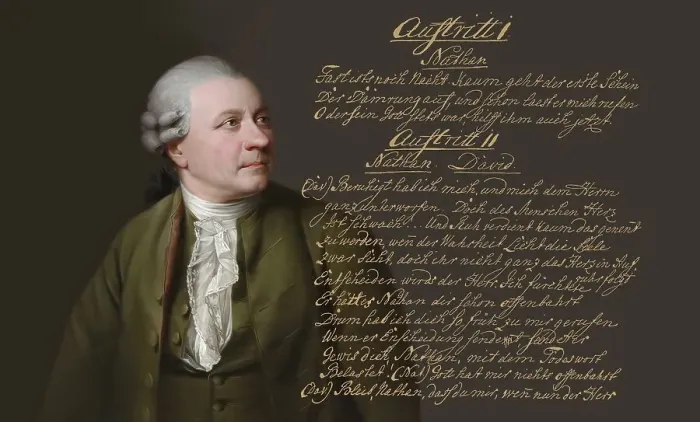 Framed Print : Portrait of Friedrich Gottlieb Klopstock
