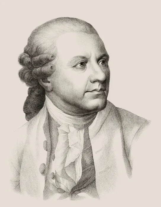 Framed Print : Portrait of Friedrich Gottlieb Klopstock