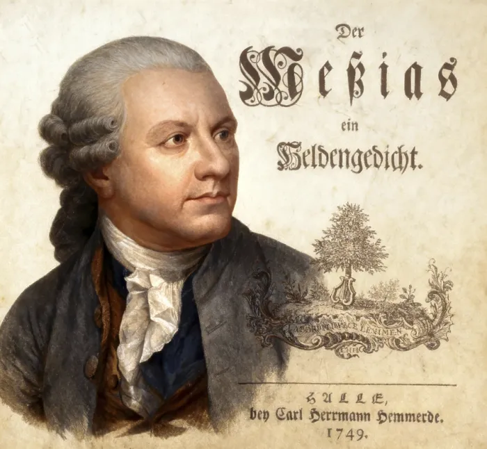 Framed Print : Portrait of Friedrich Gottlieb Klopstock